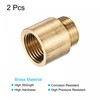 sourcing map Brass Extension Pipe Fitting 20mm G1/2 Female to
