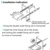 AOLISHENG Full Extension Drawer Runners 250 mm Drawers Rail System