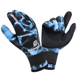 Summshall Neoprene Gloves 3 mm Neoprene Gloves for Men and Women Thermal Non-Slip Warming Diving Gloves with Elastic Wrist for Diving, Surfing, Snorkelling