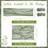 Windkream 4 Cheesecloth Table Runners and 48 Napkins Set, 10Ft