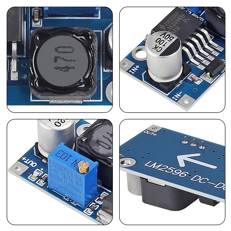 5 Pack LM2596 DC to DC Buck Converter 3.0-40V to