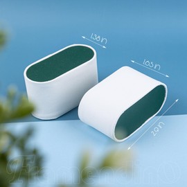 Framendino, 12 Pack PU Leather Bracelet Pillows Watch Display Pillow for Jewelry Shows (Green)