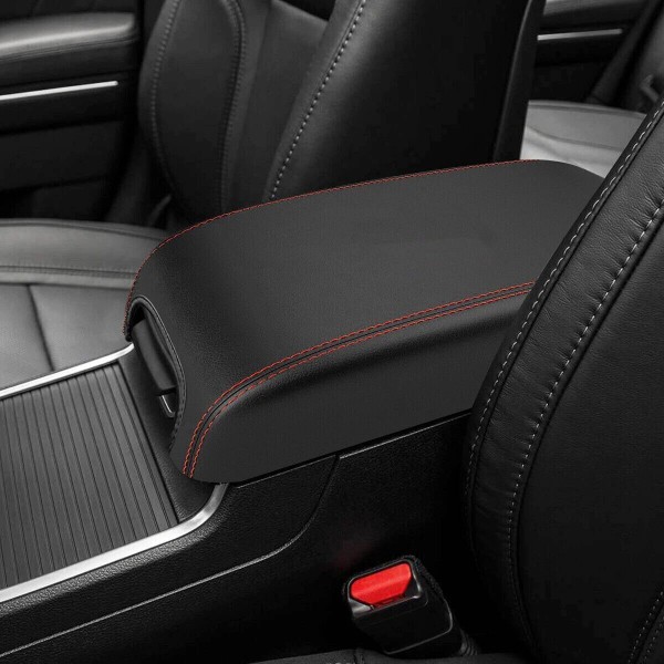 Unbranded Center Console Armrest Cover PU Leather For 2011-2023 Dodge