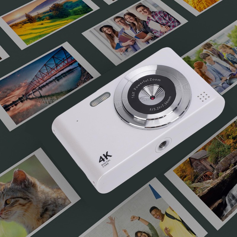 Digital Camera, 16X Zoom 48MP 2.4 Inch Screen Flash Anti