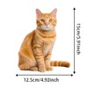 2pcs Cute Orange Tabby Cat Vinyl Decal 4.92''x5.91'' Weatherproof Self-Adhesive