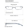 VEVESMUNDO Blue Light Blocking Reading Glasses Portable Metal Lightweight Compact