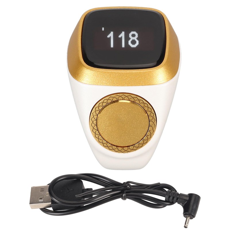 Intelligent Counter Ring, Vibration Reminder, Time Display, Counting Finger Ring,