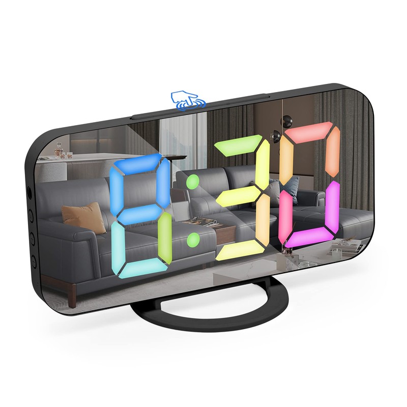 Alarm Clock with Dimmable LED Display, Digital Clock, Digital Alarm