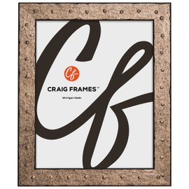 Craig Frames Rivet, 18x24 Picture Frame, Pitted Steel
