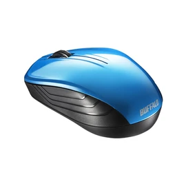 Buffalo BUFFALO Wireless (2.4GHz) Blue LED Mouse 3 Button Blue BSMBW105BL