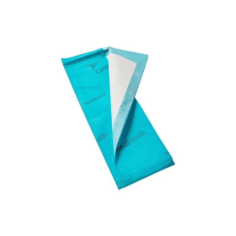 Cardinal Health™ Premium Underpad, Wings™ Maximum Absorbency, Teal, 24 x