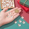Ipotkitt 100Pcs Christmas Snowman Alloy Enamel Charm Pendants for DIY