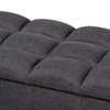Baxton Studio Ottomans, One Size, Charcoal