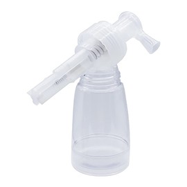 GSHLLO Transparent Dry Powder Spray Bottle Barber Powder Sprayer Portable Travel Spray Bottle Travel Cosmetic Bottles with Locking Nozzle 110ml