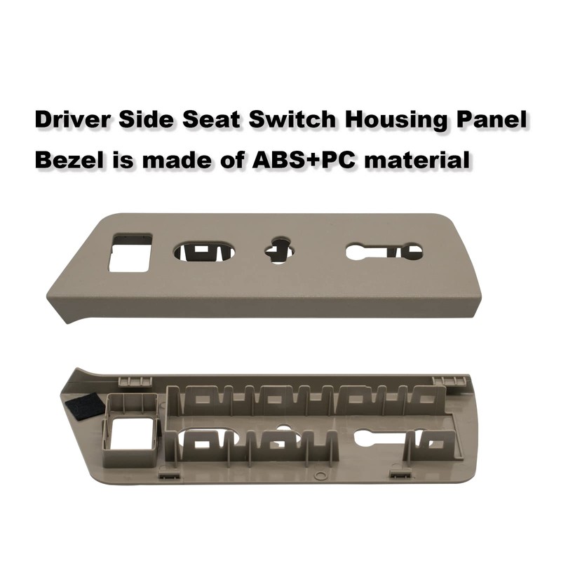 Driver Side Seat Window Switch Housing Panel Bezel Compatible with