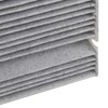 RIDEX Plus cabin air filter, 424I0616P, pollen filter, height: 40,