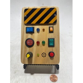 Unbranded Busy Board W/ LED Light, Montessori Toys W/ Switches, Sensory Toys