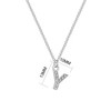 Philip Jones Pave Initial Letter Y Necklace with Austrian Crystals