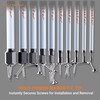 Crosstar Impact-Rated 30-Piece Interchangeable Ratcheting T-Handle Set – SAE, Metric,