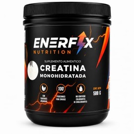 Creatina Monohidratada en Polvo 500 g, 100 Porciones de 5 g, Sin Sabor, Sin Colorantes ni Edulcorantes, Suplemento Alimenticio Deportivo para Hombre y