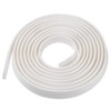 uxcell Edge Trim U Seal Extrusion, Silicone White U Channel