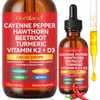 Cayenne Pepper Liquid Drops 60ml | 9-in-1 Liquid Supplement |