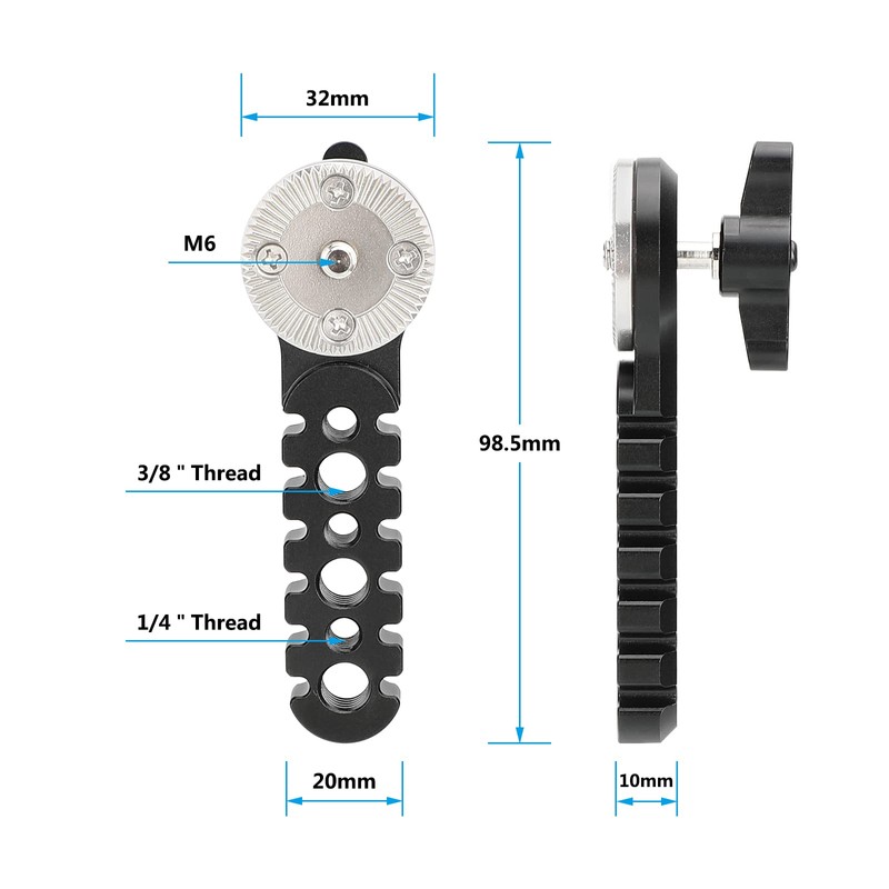 CAMVATE Rosette Extension Arm with M6 Threaded Screw for DSLR