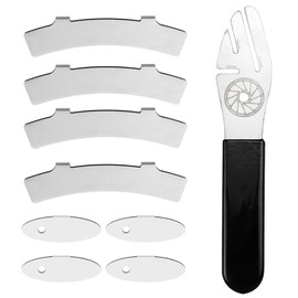 JOYIAL Disc Brake Adjustment Aid, Brake Disc Straightening Tool, Bicycle Disc Brakes with 4 Ovals and 4 Curved Adjustment Keys, Easy Brake Pads Adjustment Tool