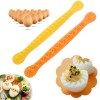 2pcs Fancy Cut Egg Cooked Eggs Cutter Lace Egg Slicer