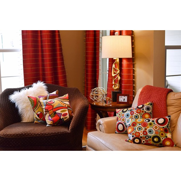 Decorative Musical Accent Decorative Pillow Cover Handembroidered Wool 18"x18"