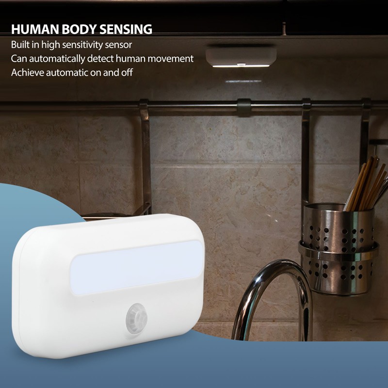Motion Sensor Night Light Magnetic Rechargeable 6500K White Light Small