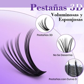 SASHA Pestañas Postizas Kit Completo, 280pcs Kit de Postizas Mezcla 30D 40D, Curvatura Tipo D 9-16mm DIY Pestañas, Extensiones de Pestañas Individuales，Incluye 4 en 1 Herramienta Lash Bond y Seal y Remover y Pinzas