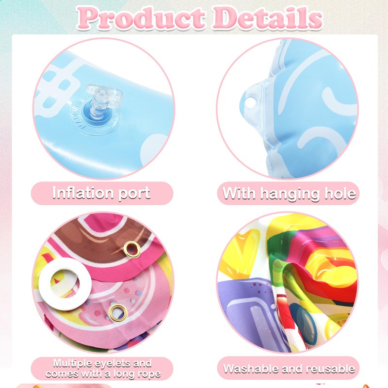 18 Pcs Candyland Party Decorations, Candys Theme Photo Prop