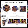 141Pack Five Nights birthday Party Supplies include 7''plates,9'' plates,Tablecloth,Forks,Kinfes,Spons,napkins，cups for