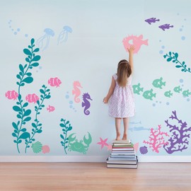 Simple Shapes Under The Sea Wall Decals - Scheme B