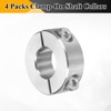 sourcing map 4 Pcs Double Split Shaft Collar 14mm Bore,