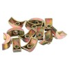 M6 Half Moon Nuts Washers,20pcs Zinc Alloy External Thread Lock