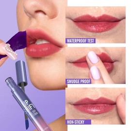 3 colores Lip Stain Peel Off Lip Liner Tinte Labios Tinte Tinte Tatuaje Color Impermeable Larga Duración Sin Manchas