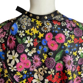 Salon Cape for Women, Hair Cutting Cape with Snaps, Professional Large Barber Stylist Hairdresser Cape, Waterproof & Light Weight & Machine Washable- 63”× 56” (Flowers)
