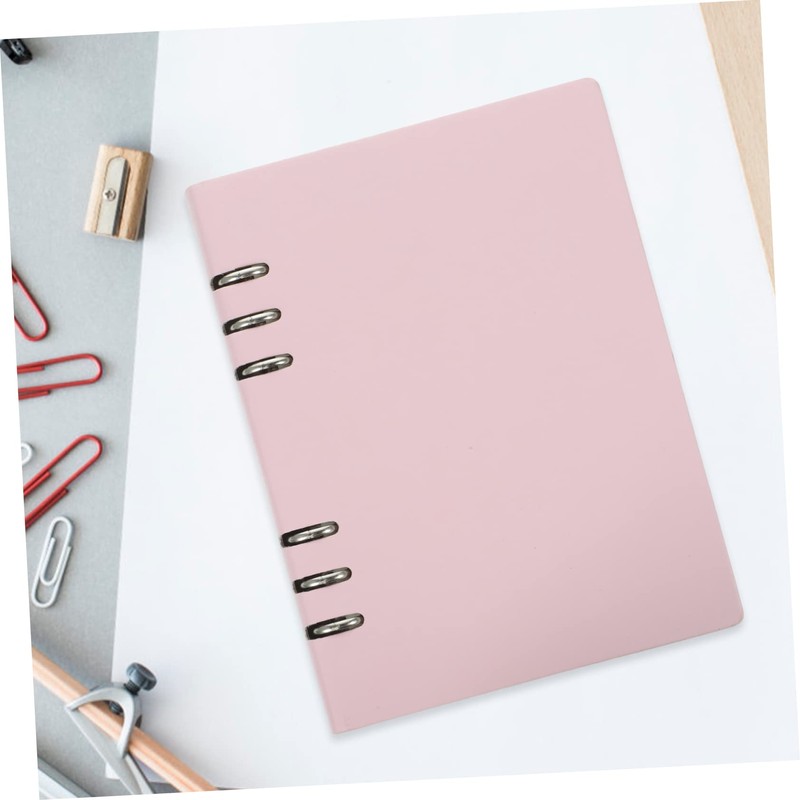 STOBOK Thicken Binder Notebook Office Diary Binder Rings A4 Portable