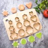 Cookie Cutter,Heart Star Circle Flower Shaped Stainless Steel Cookie Cutter