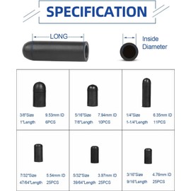 Easily Rubber Vacuum Caps Plug Kit 102 PCS Assorted Vacuum Plugs Hose End Caps NEW