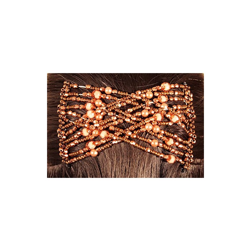 Mebella Women Magic Beads Hair Clips Stretchy EZ Double Comb