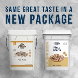 Augason Farms Pinto Beans 4-Gallon Pail, Emergency Food Supply, Everyday Meals, 253 Servings