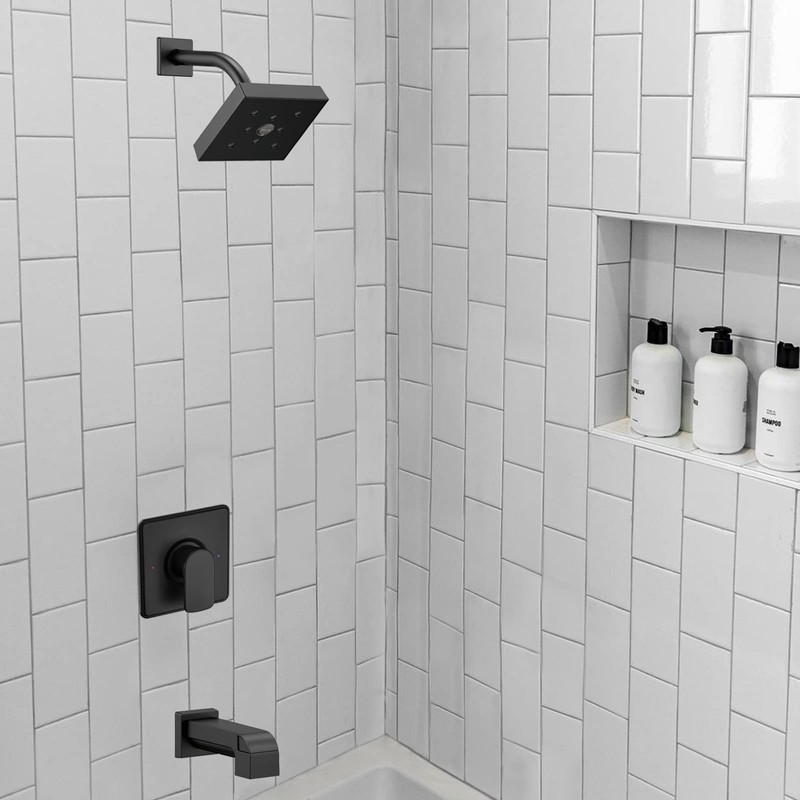 Shower Trim Kit, Compatible with Moen Posi-Temp Valve, Matte Black