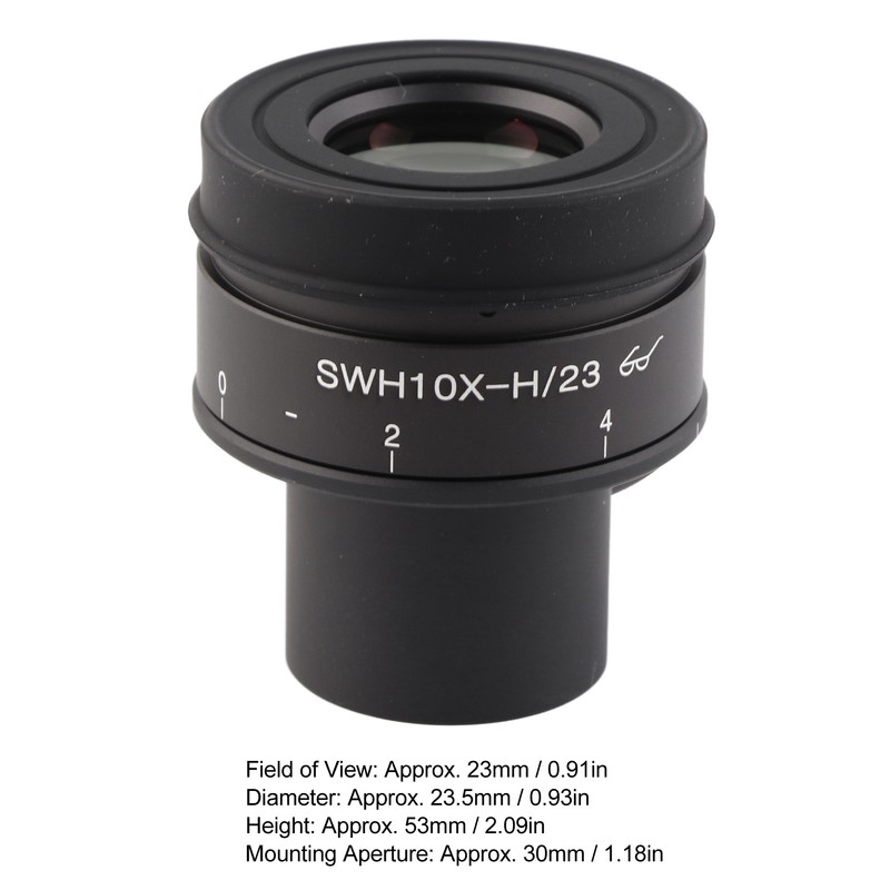 SWHN10X H 23 Adjustable Large Field Eyepiece High Transparency Aluminum