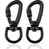 2pcs dog lead clips - with swivel snap hooks -