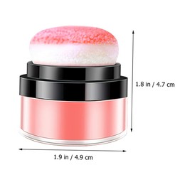 TOVINANNA Mineral Makeup Blush Powder with Mushroom Head Portable Blush for Cheeks Present for Women