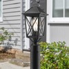 Darkaway Outdoor Post Lights, Aluminum Exterior Post Lantern Light Fixture