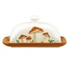 Bicuzat Ceramic Butter Dish with Lid Butter Keeper Butter Plate